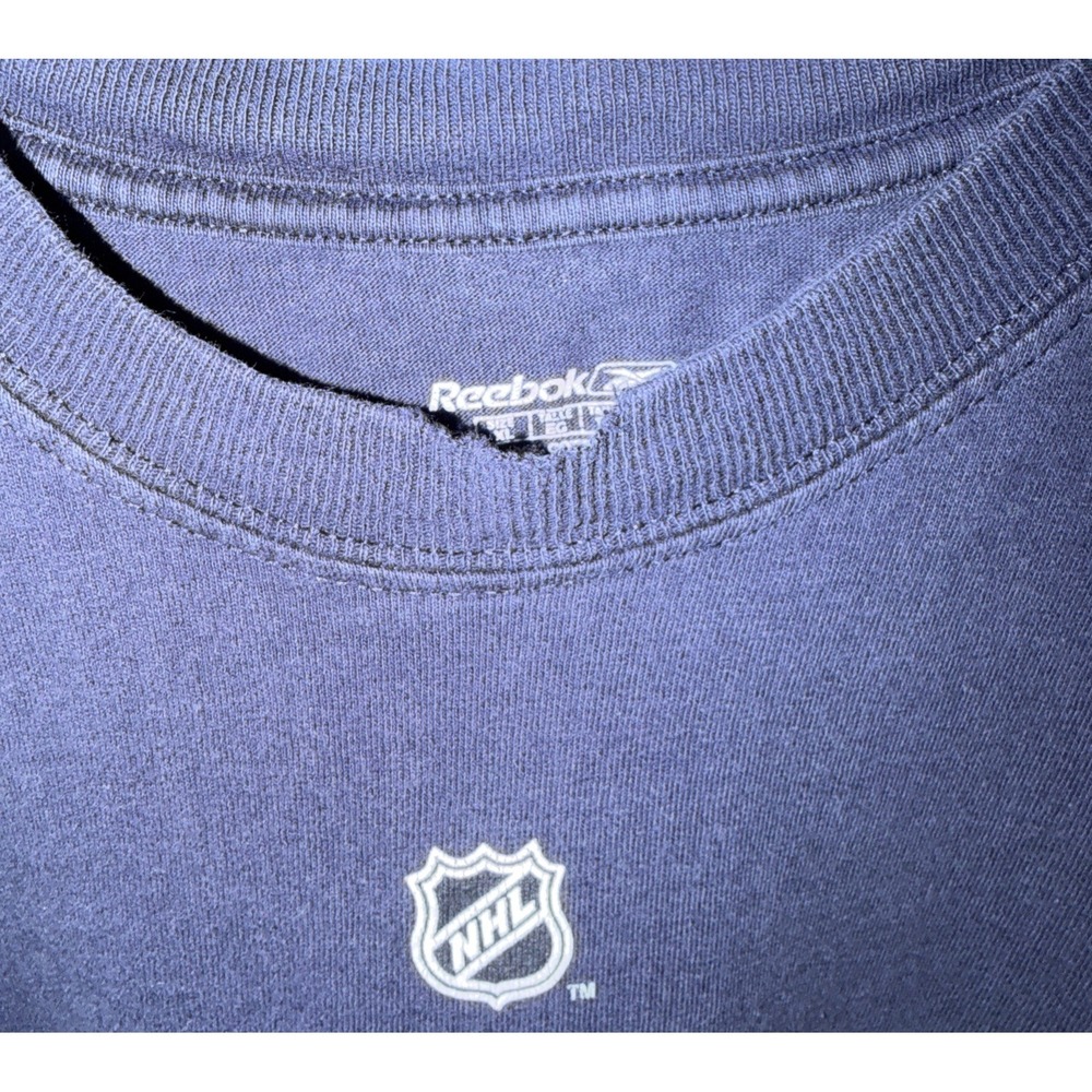 Buffalo Sabres NHL Logo Reebok Short Sleeve Navy T-Shirt Sz XL Hockey - Picture 2 of 4